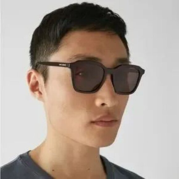 Saint Laurent Men BRAND NEW Sunglasses Black Square SL457 001